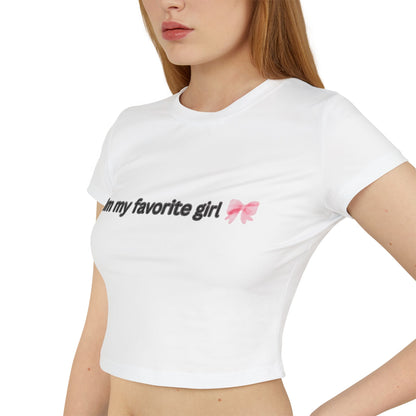 'Im my favorite girl' crop top