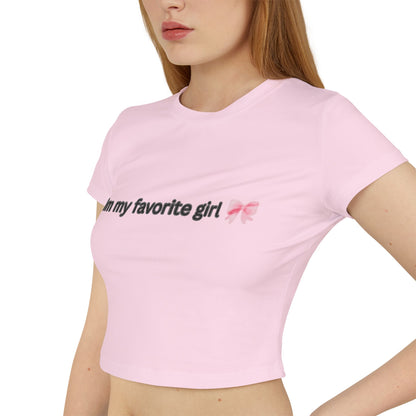 'Im my favorite girl' crop top