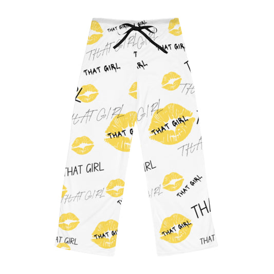 " THAT GIRL " Women's pajama pants   black/yellow